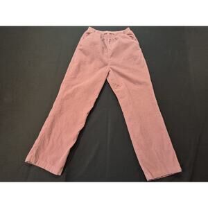 Vintage Pink Corduroy Pants Straight 30×27 Cropped Ankle Or 10P